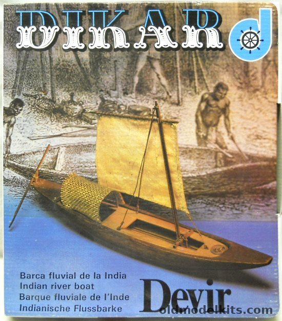 Dikar Devir Indian River Boat, 150 plastic model kit